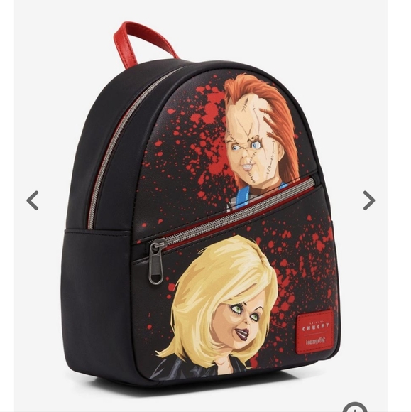 Loungefly Handbags - Loungefly Bride Of Chucky Duo Blood Splatter Mini Backpack